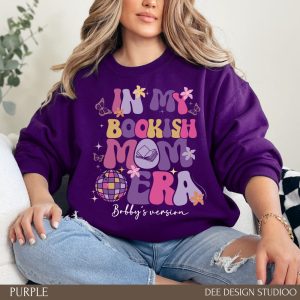 Book Lover Mom Sweatshirt Personalized, Booking Mama Mother’s day Sweater, Booktrovert Mum Birthday Hoodie Gift, Baby Shower Book Theme Tee