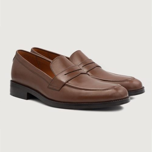 Men's Brown Leather And Suede Dress Shoes Classic