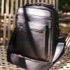 Men's Leather Crossbody Bag Cowhide Shoulder Travel Multipurpose